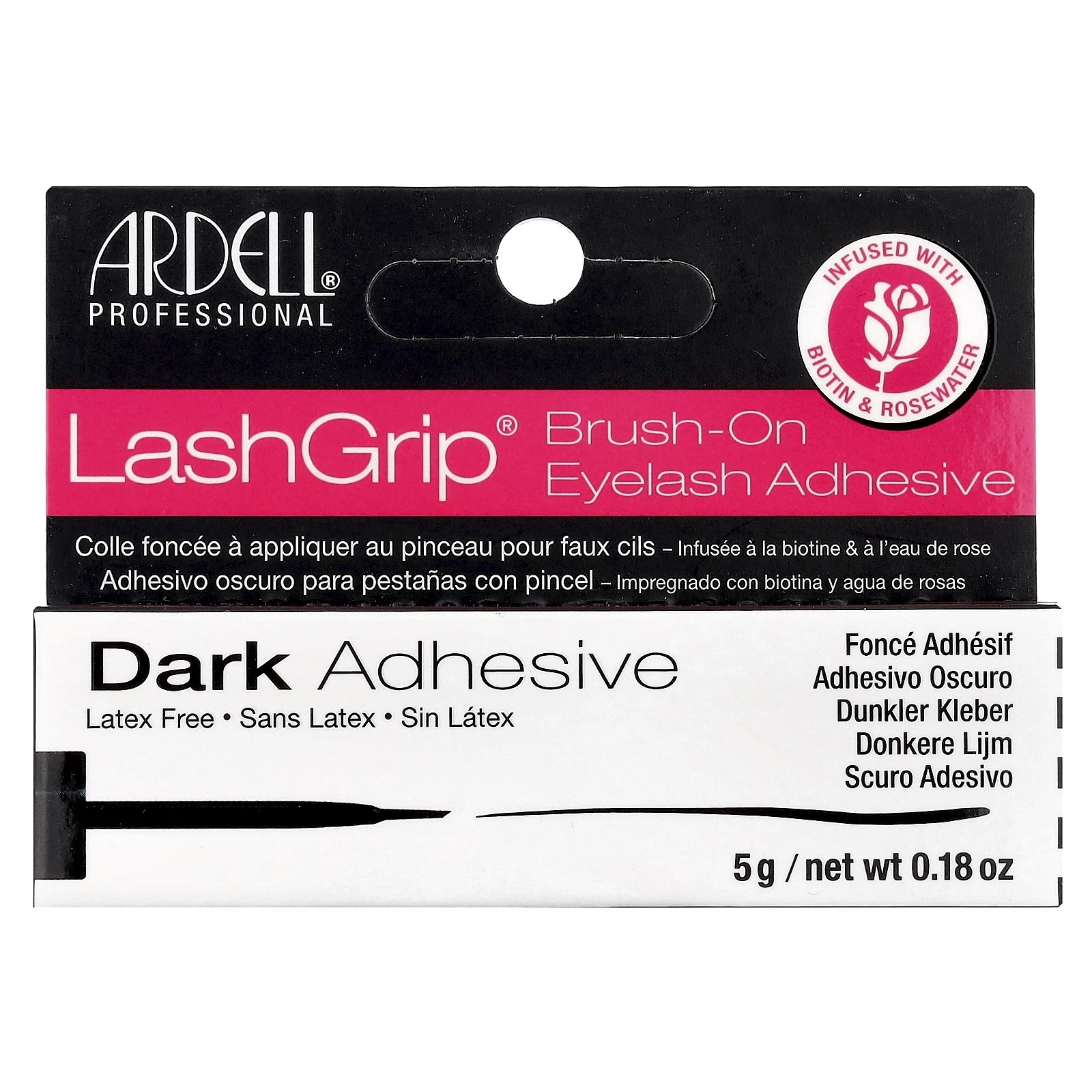 Ardell Lash Grip Dark Brush-on Lash Adhesive - Dark Adhesive