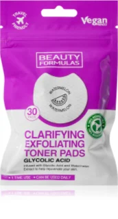 Beauty Formulas Clarifying Exfoliating Toner Pads