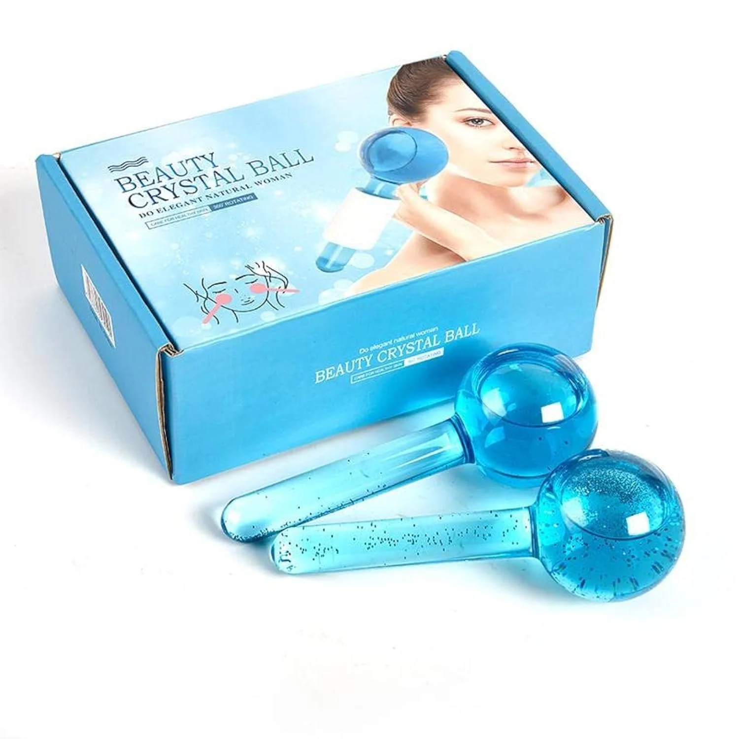 Beauty Crystal Ball Facial Cooling Face and Eye Massage