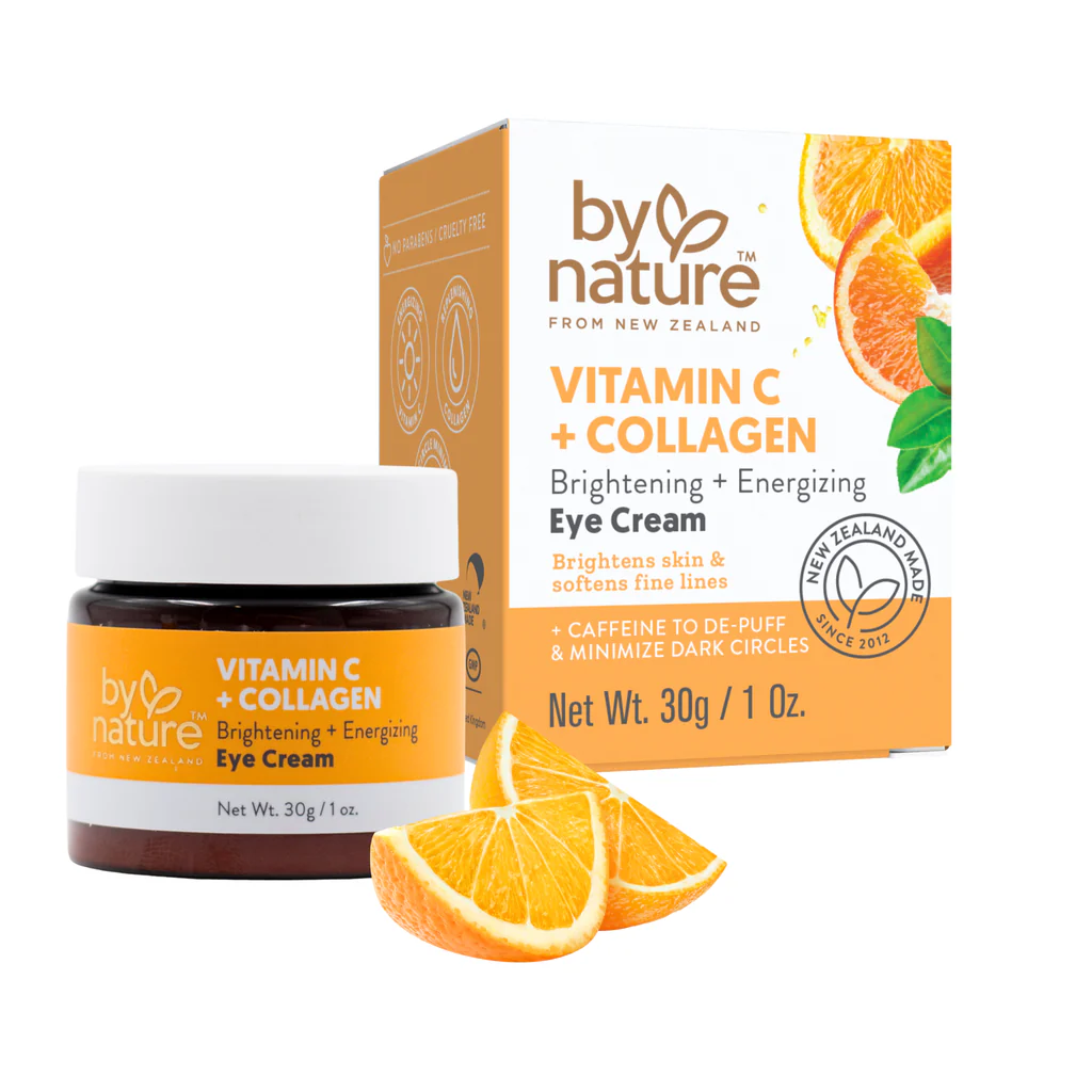 By Nature Vitamin C + Collagen Brightening + Energizing Eye Cream - 30g