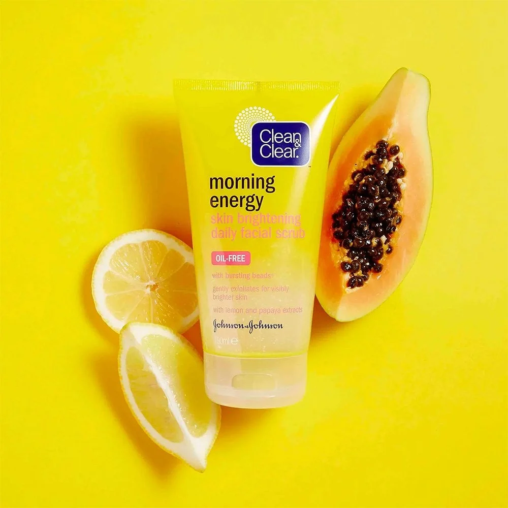 lean & Clear Morning Energy Skin Brightening Daily Facial Scrub - 150ml