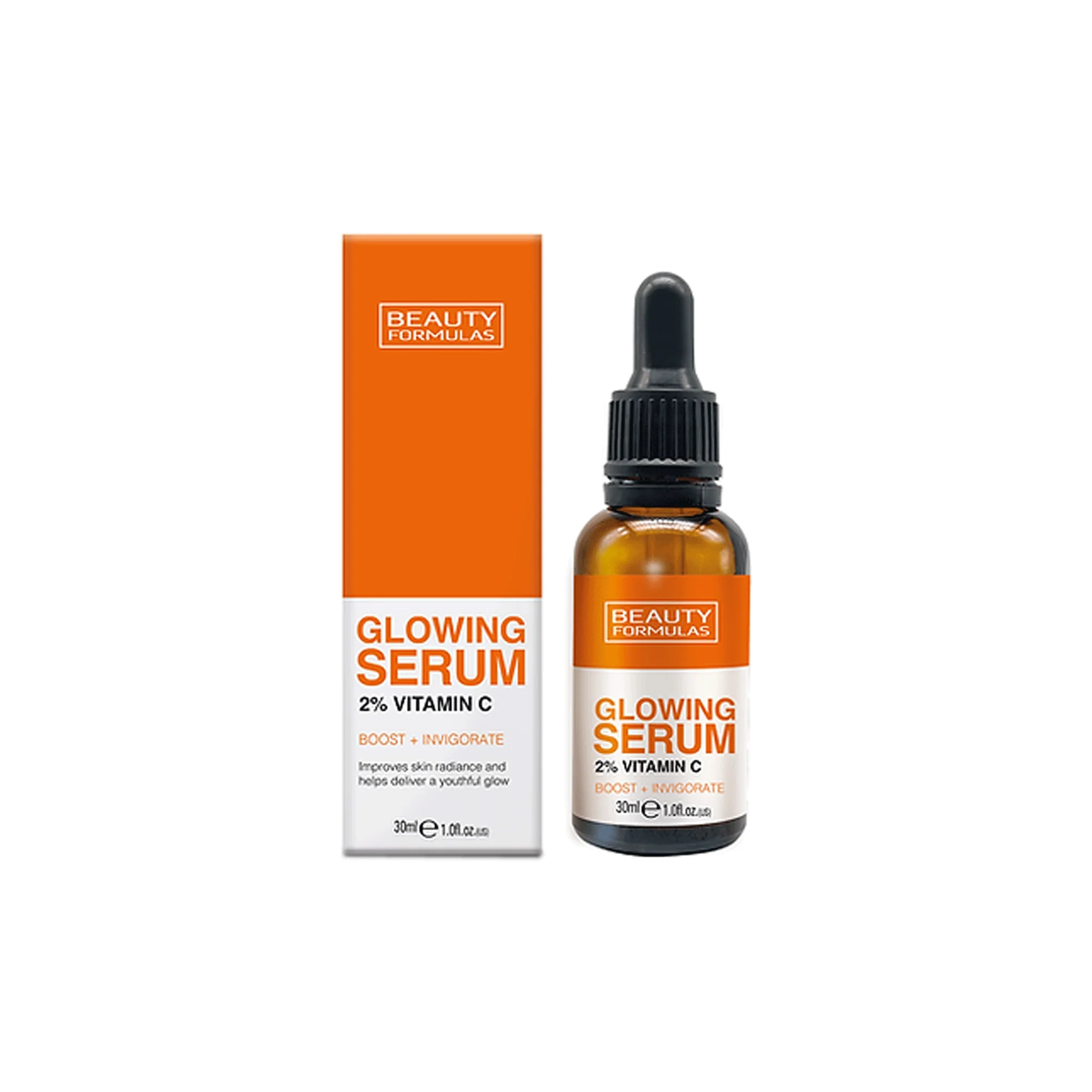 Beauty Formulas 2% Vitamin C Boost + Invigorate Glowing Face Serum, 30ml - Image 3