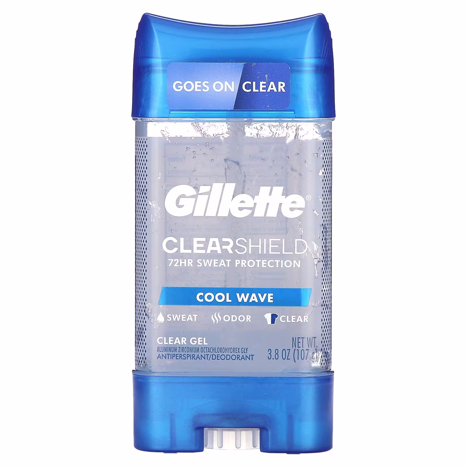 Gillette Clear Shield 72HR Sweat Protection - 107g
