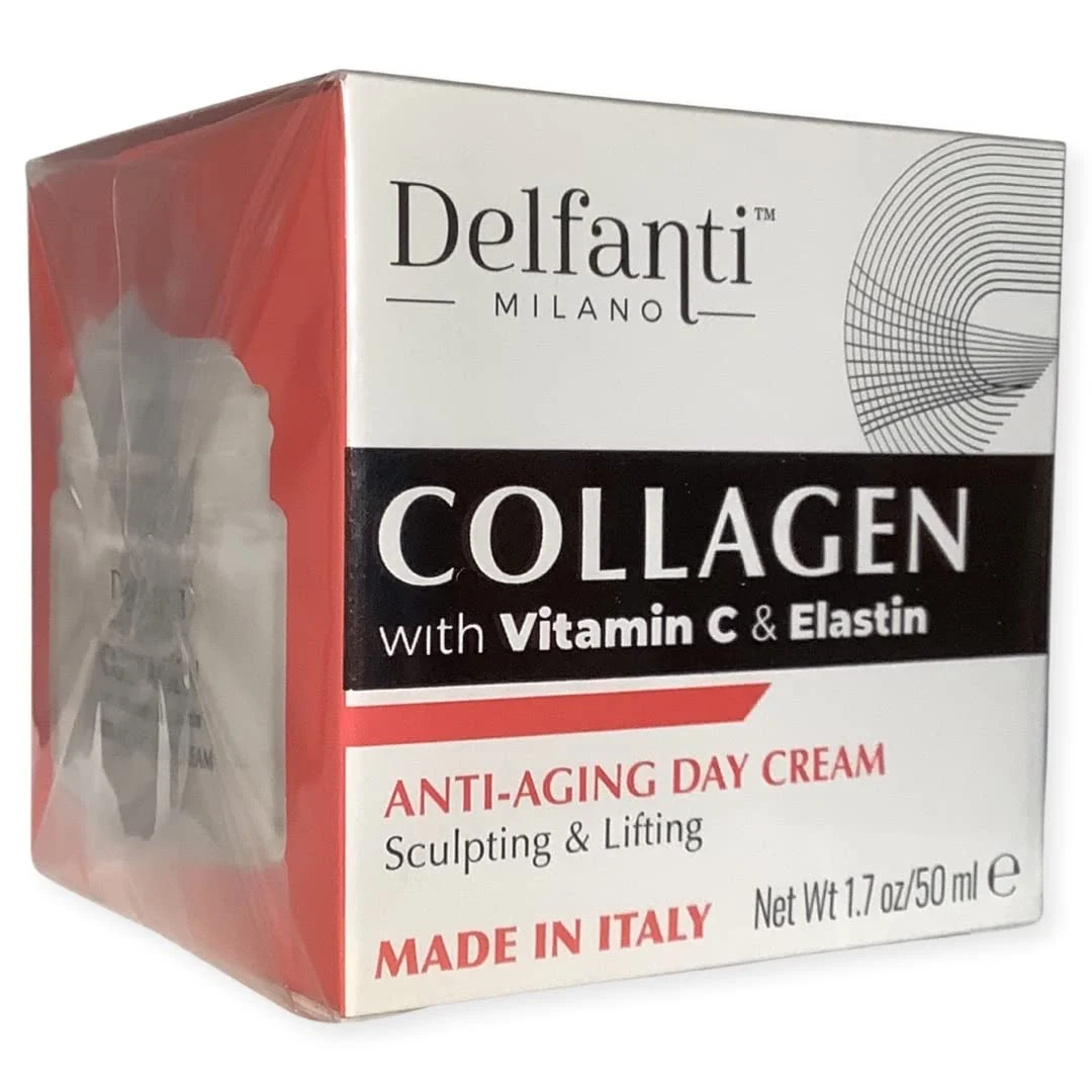 Delfanti Collagen with Vitamin C & Elastin Anti-Aging Day Cream - Image 2