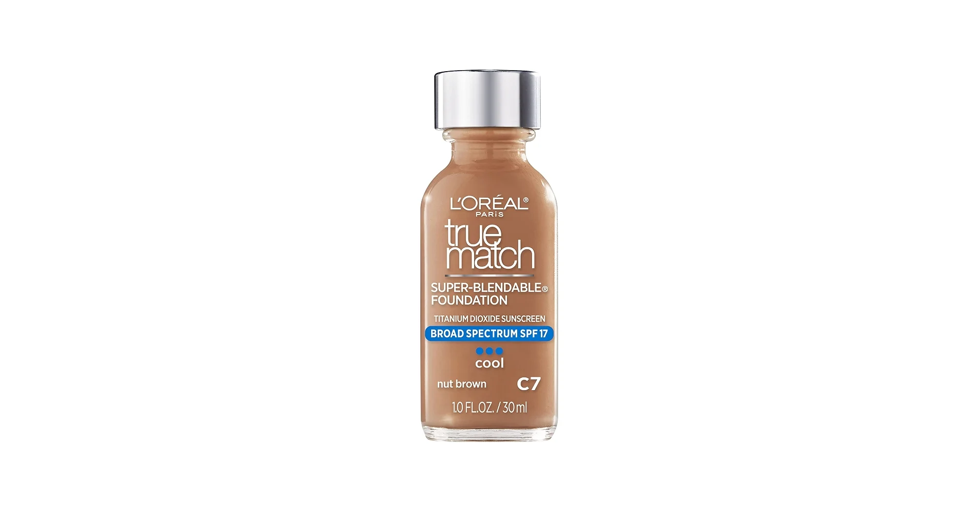 L'Oréal Paris True Match Super-Blendable Liquid Foundation in C7 Nut Brown