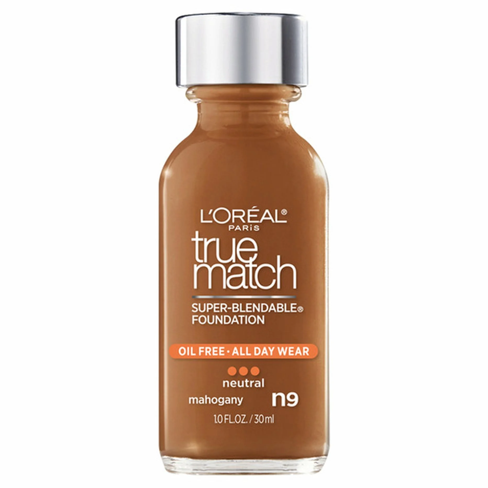 L'Oréal Paris True Match Super-Blendable Liquid Foundation in Mahogany (N9)