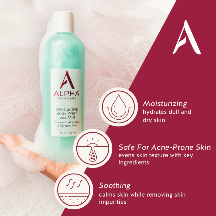 Alpha Skin Care Moisturizing Body Wash Sea Mist - 12 FL OZ - Image 4