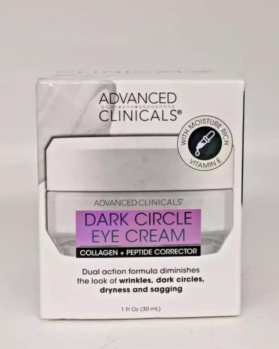 Advanced Clinicals Dark Circle Eye Cream Collagen + Peptide Corrector - 30ml - Image 2
