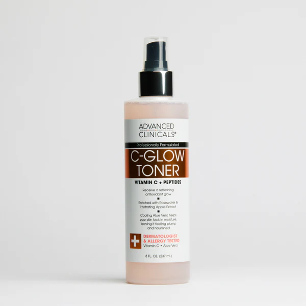 Advanced Clinicals C-Glow Toner Vitamin C + Peptides 237ml