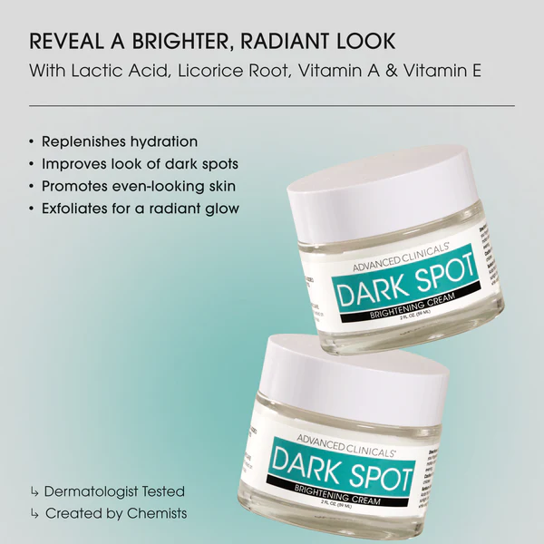 Advanced Clinicals Dark Spot Brightening Cream - 59ml - Image 2