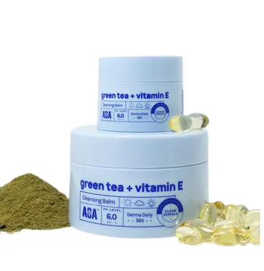 AOA Skin - Green Tea + Vitamin E Cleansing Balm 15ML