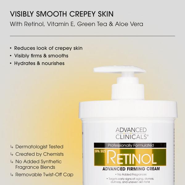 Advanced Clinicals Retinol Firming Body Cream - 16oz - Image 3
