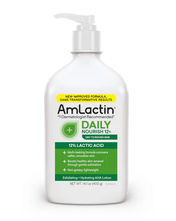 AmLactin Daily Nourish Lotion with 12% Lactic Acid AHA, 20oz