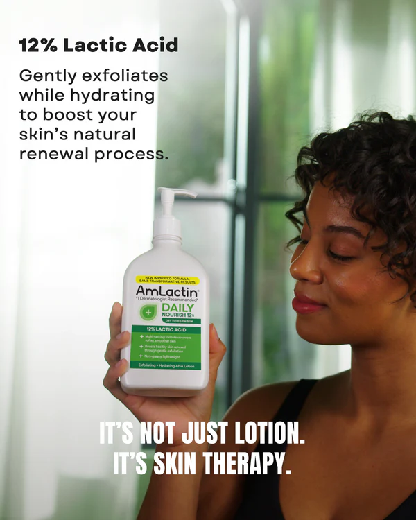 AmLactin Daily Nourish Lotion with 12% Lactic Acid AHA, 20oz - Image 3