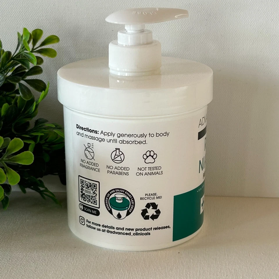 Advanced Clinicals Retinol + Niacinamide Firming Body Cream - 15oz - Image 2