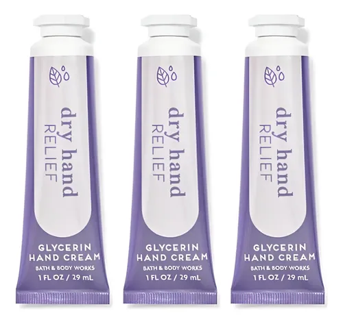 Bath & Body Works Dry Hand Relief Glycerin Hand Cream Travel Size 1 oz.