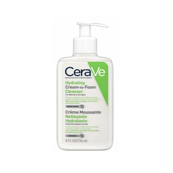 Cerave Hydrating Cream-To-Foam Cleanser 8oz
