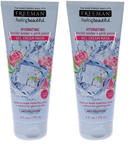Freeman Hydrating Glacier Water + Pink Peony Gel Cream Mask - 6oz - Image 2