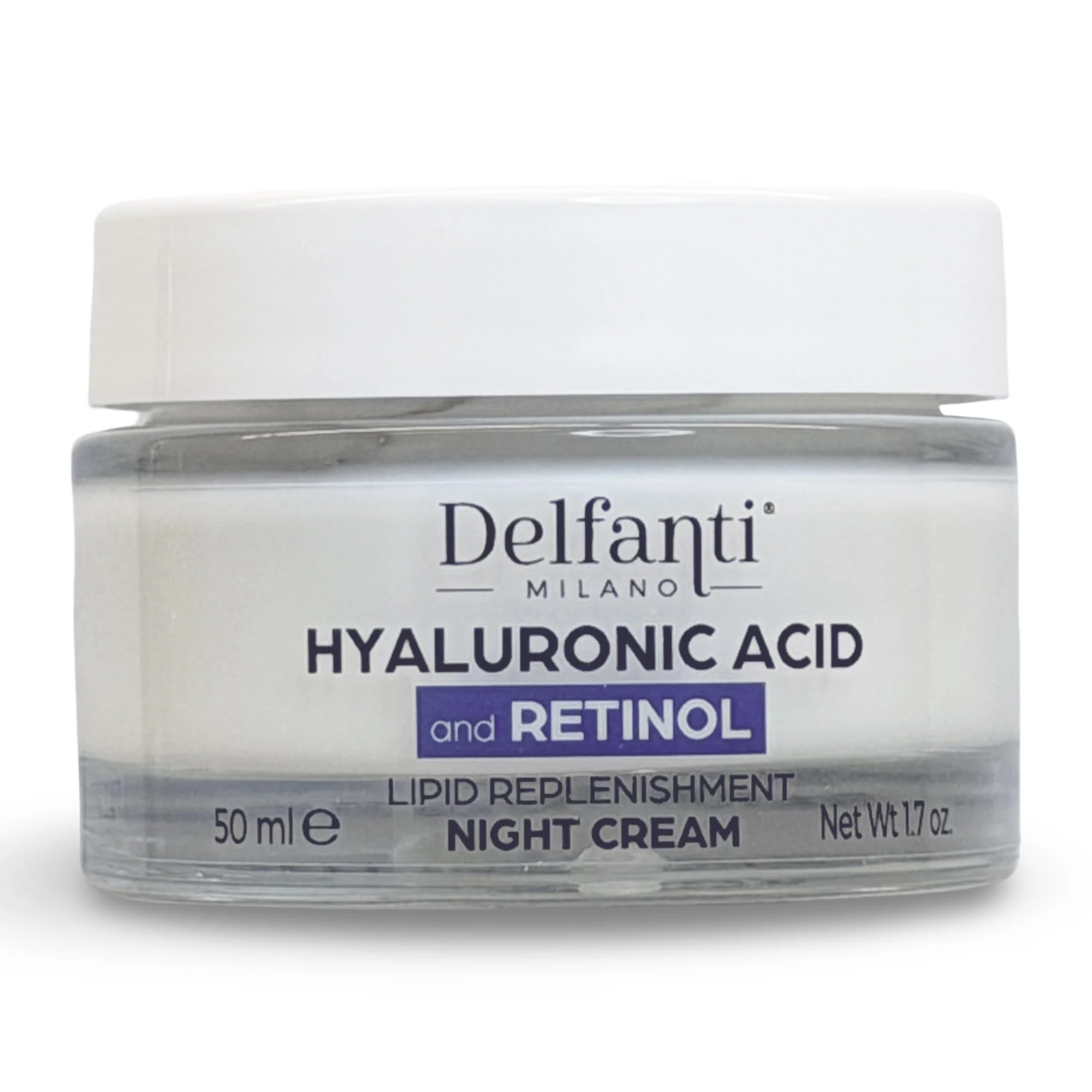 Delfanti Milano Peptide with Hyaluronic Acid Anti-Aging Night Cream - 50 mL