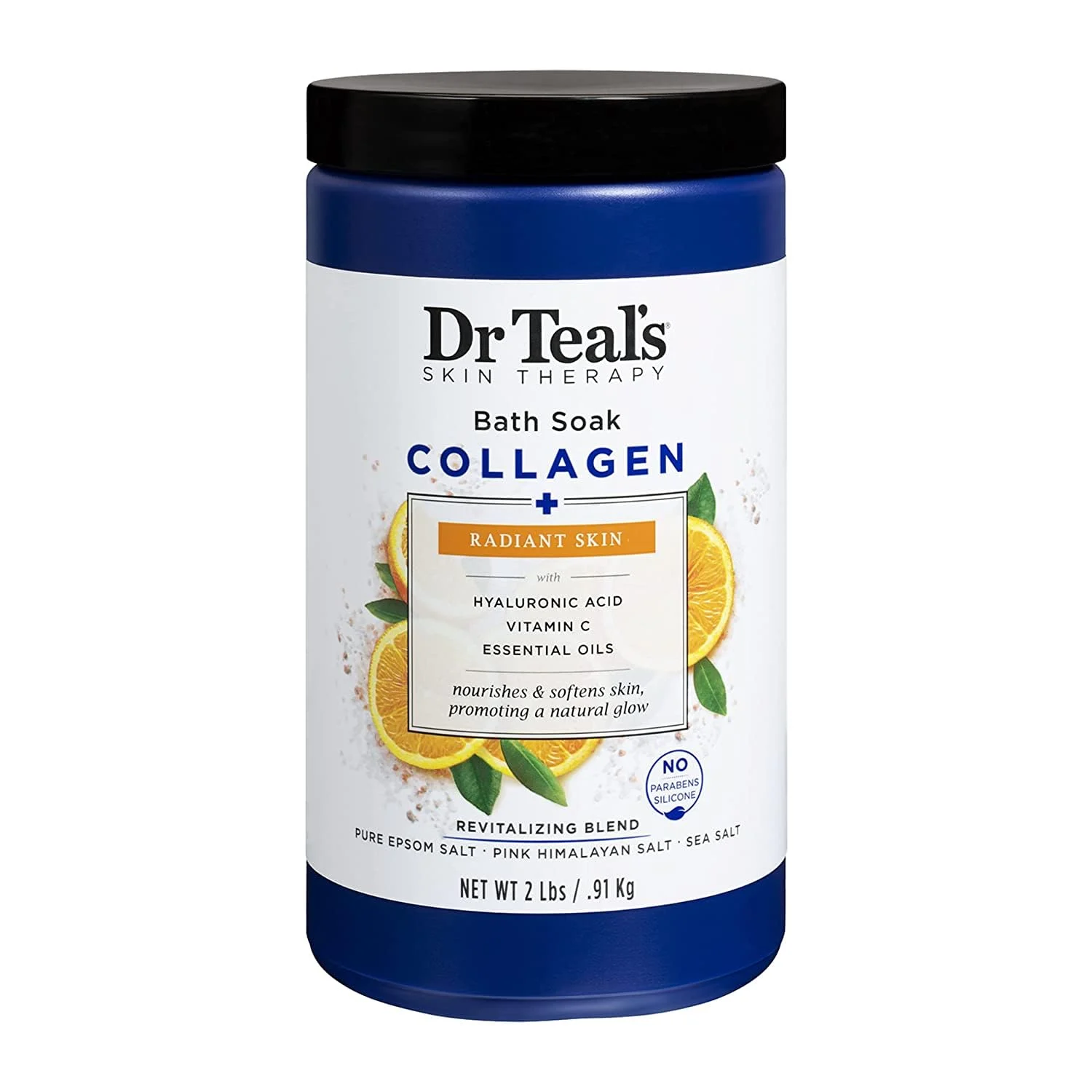 Dr Teal's Skin Therapy Salt Bath Soak Collagen + Radiant Skin - .91kg
