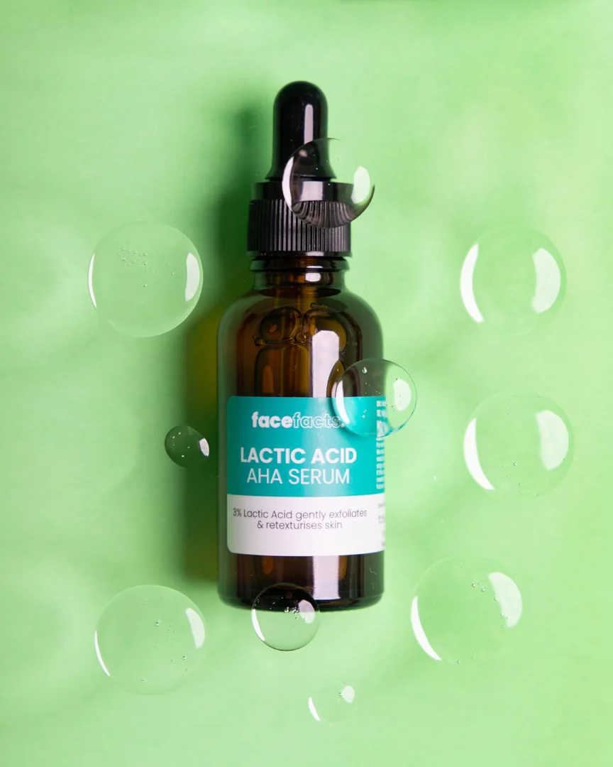 Face Facts Glow + Resurface Lactic Acid AHA Serum - 30ml - Image 4