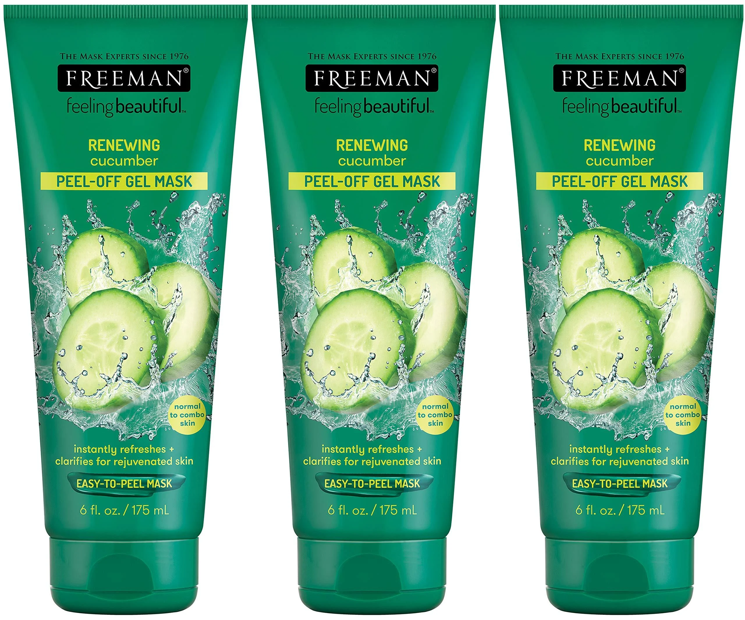 Freeman Renewing Cucumber Peel-Off Gel Mask - 6oz - Image 2