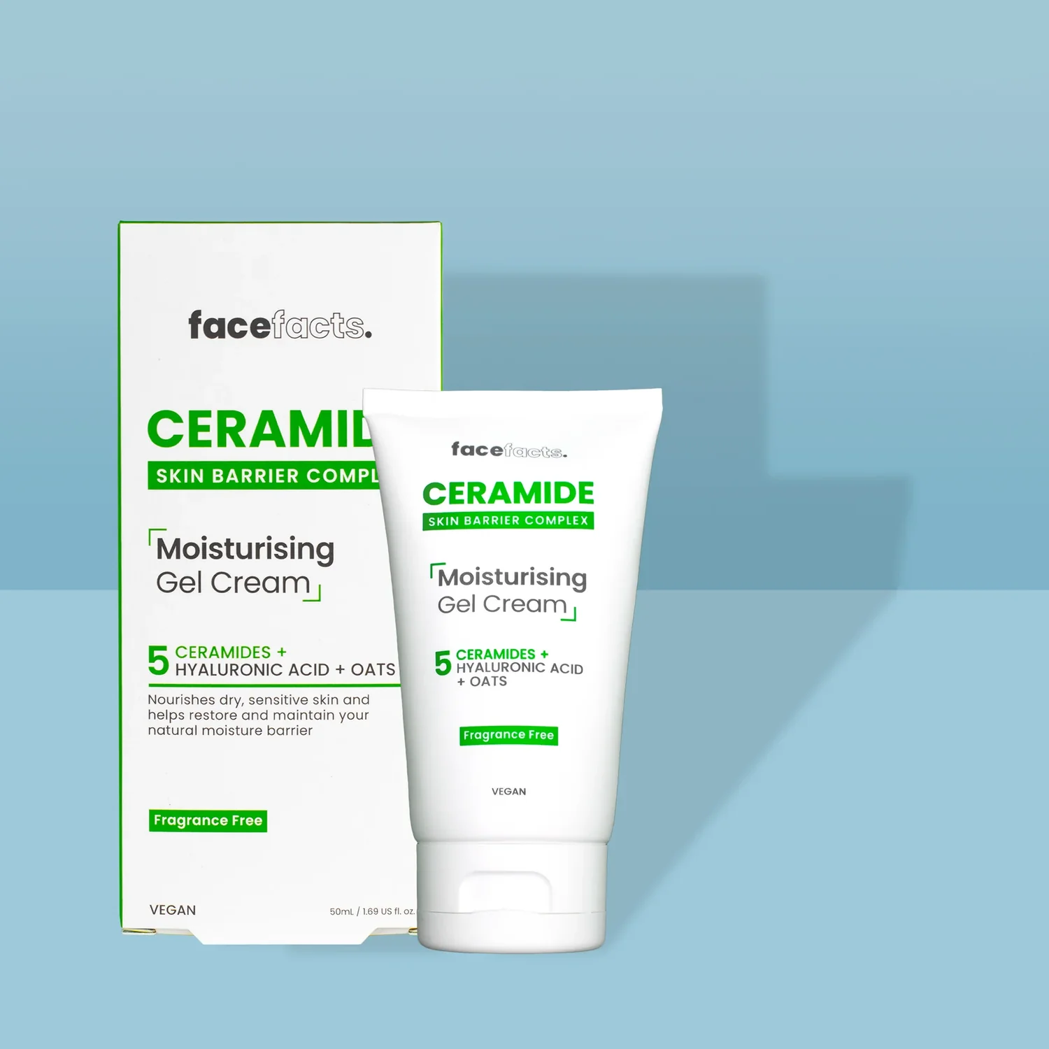 Face Facts Ceramide Moisturising Gel Cream - 50ml - Image 2