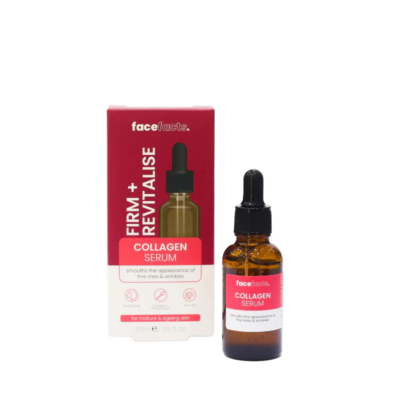 Face Facts Firm + Revitalise Collagen Facial Serum - 30ml - Image 2