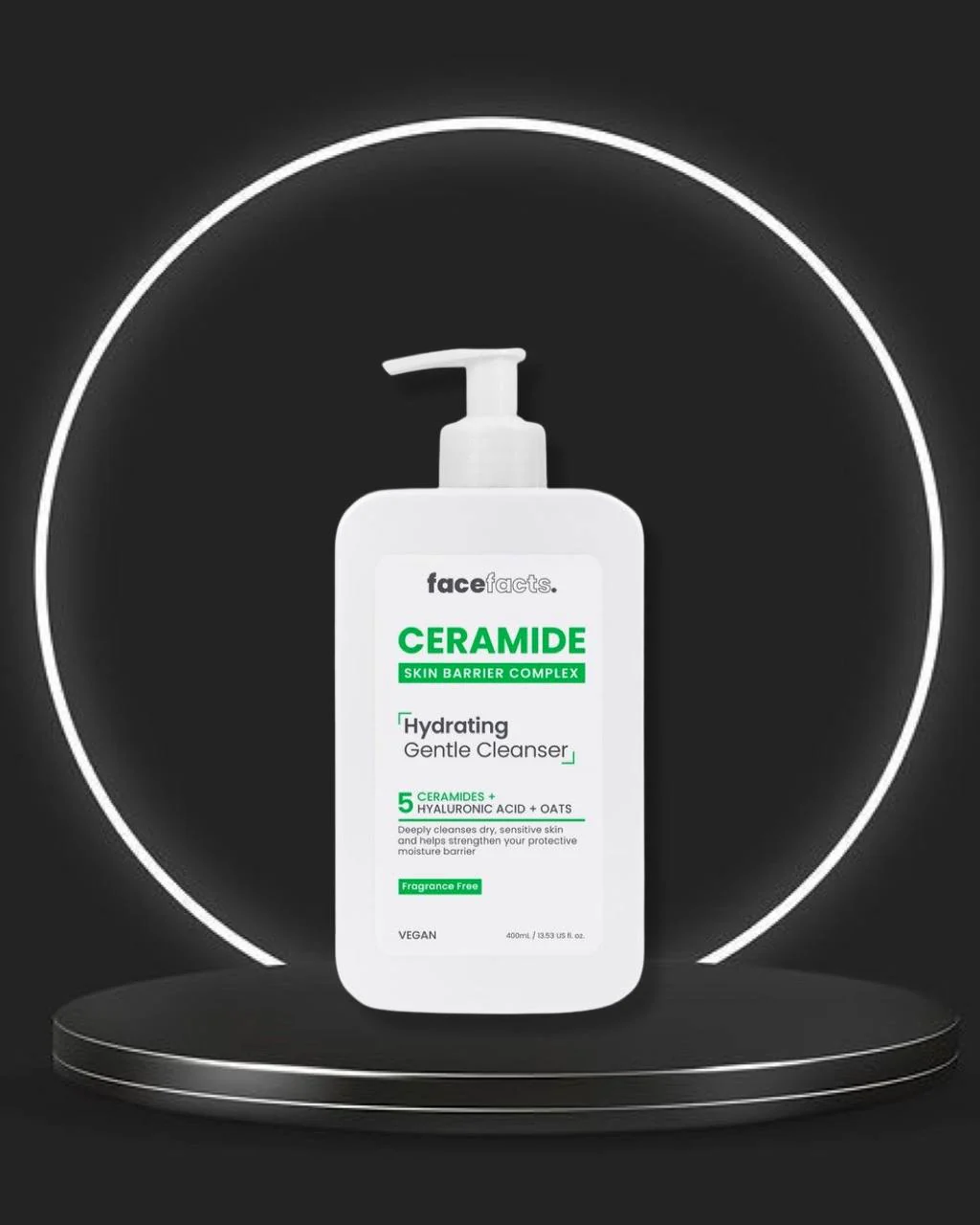Face Facts Ceramide Hydrating Gentle Cleanser - 400ml - Image 3