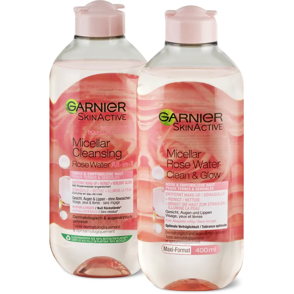 Garnier SkinActive Micellar Cleansing Rose Water All-in-1 - 400ml - Image 2