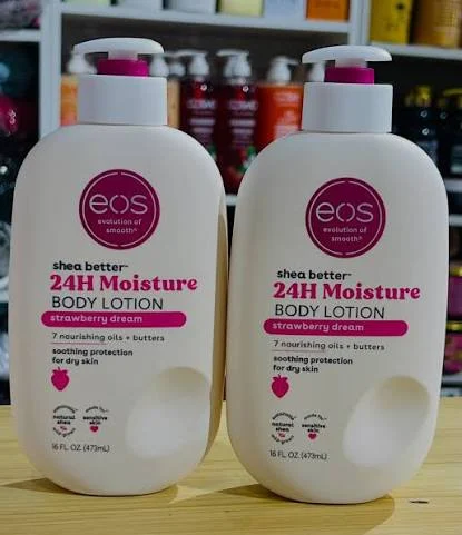 EOS Shea Better 24H Moisture Body Lotion, Strawberry Dream - 16oz