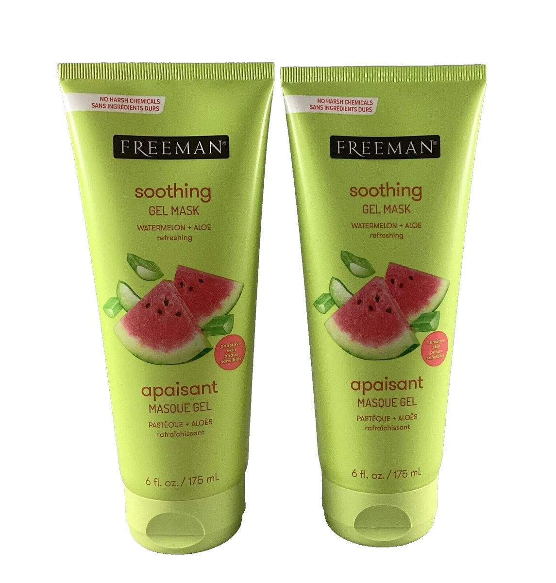 Freeman Soothing Watermelon & Aloe Cooling Gel Facial Mask 6oz - Image 2