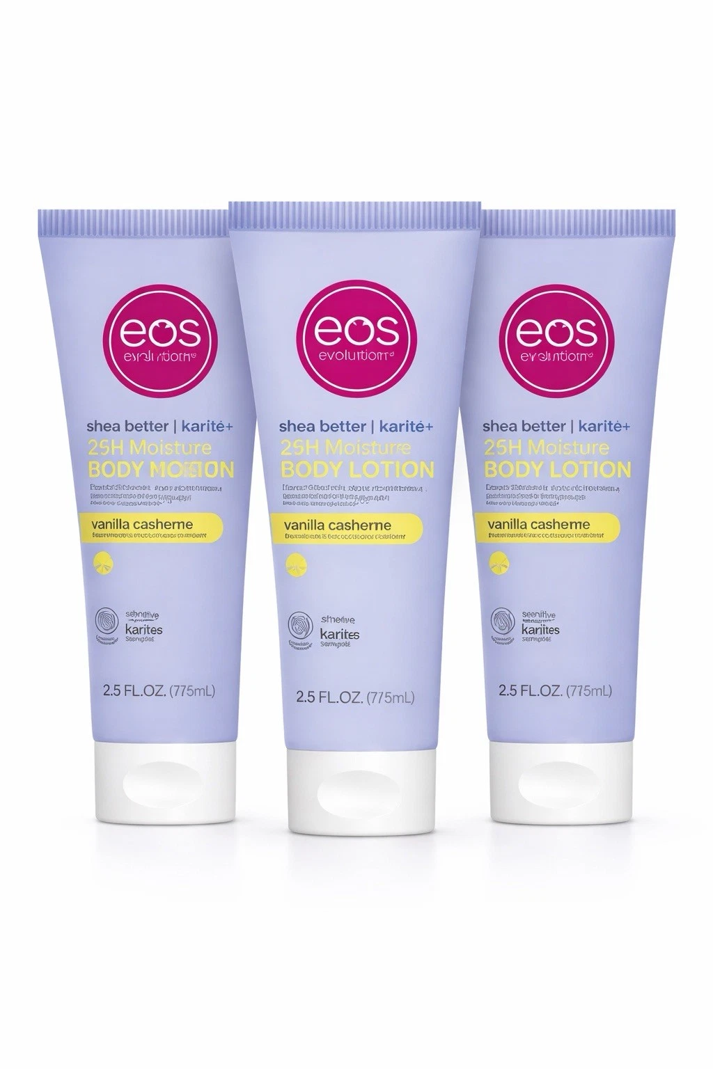 EOS 24H Moisture Travel Body Lotion- Vanilla Cashmere - 75ML
